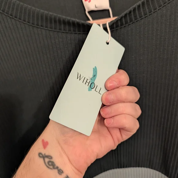 Wiholl Long Sleeve Colorblock Dress With Pockets Size Large New - Picture 4 of 6